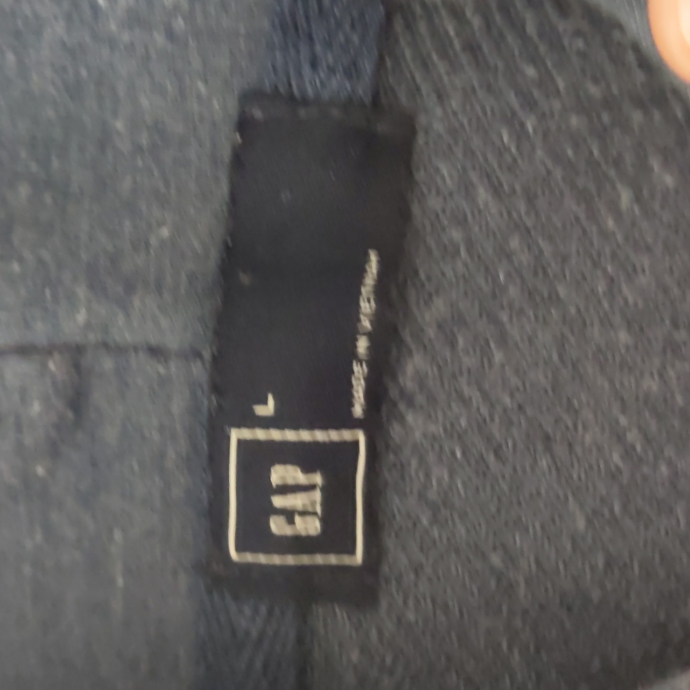 Large Women's Gap denim blue zipped hoodie - Picture 2 of 3